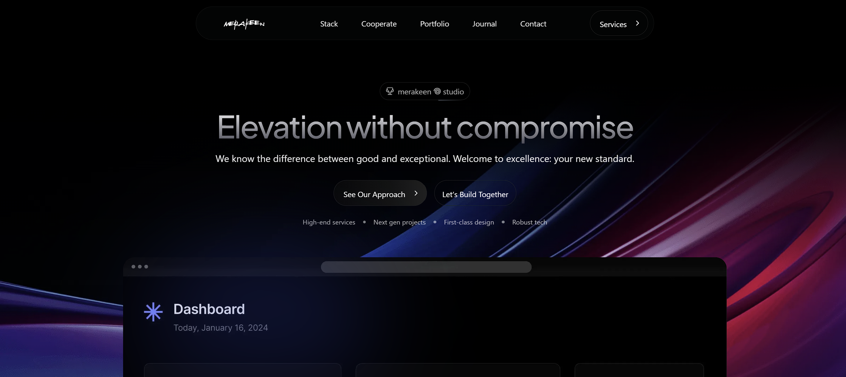 merakeen studio | tech & business strategy | design-aware agency
